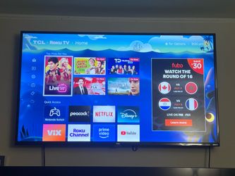 Roku 55 inch TCL TV