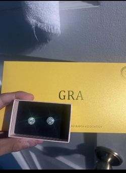 1.0ct moissanite Earrings