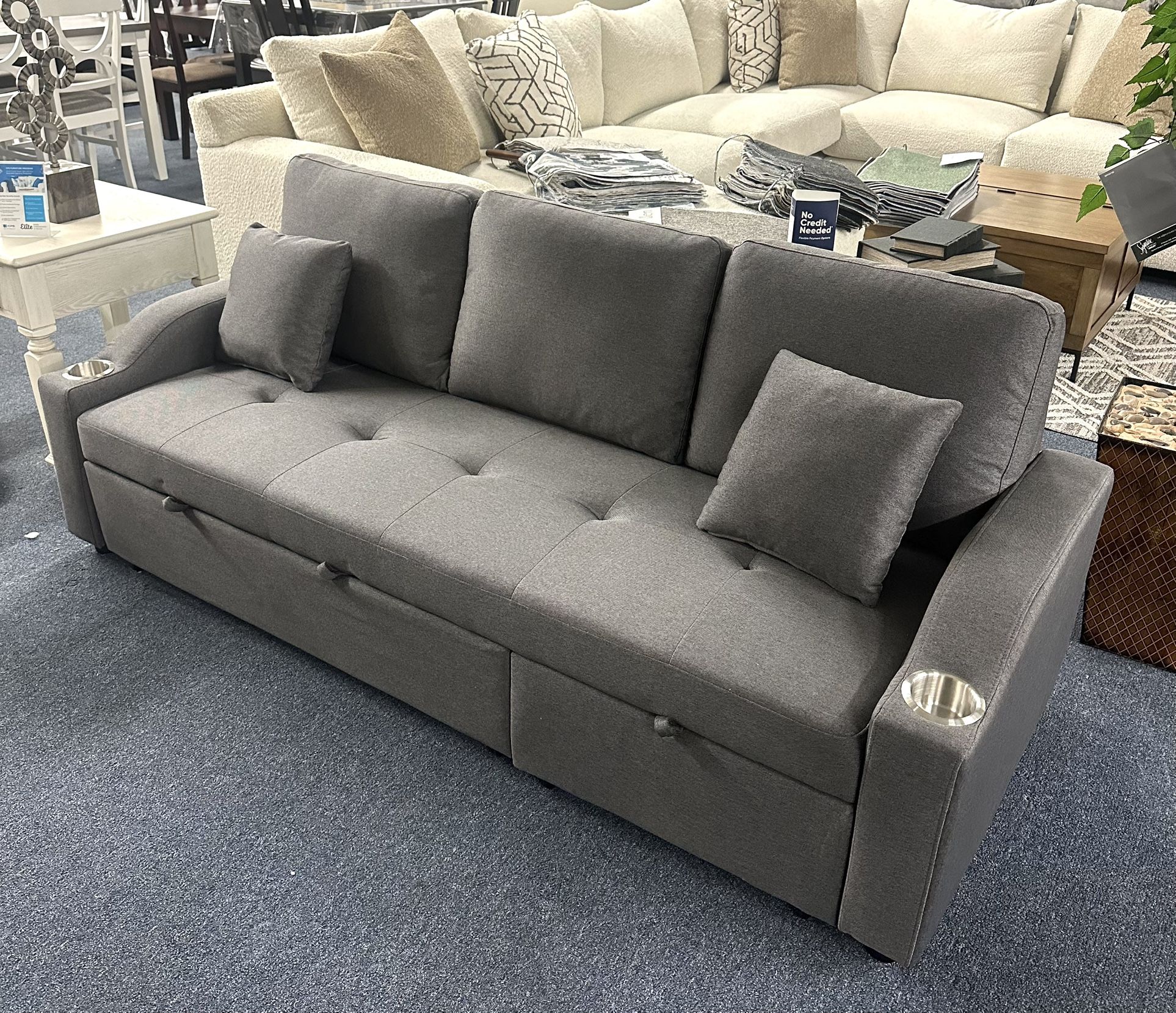 Gray Sectional Sleeper 