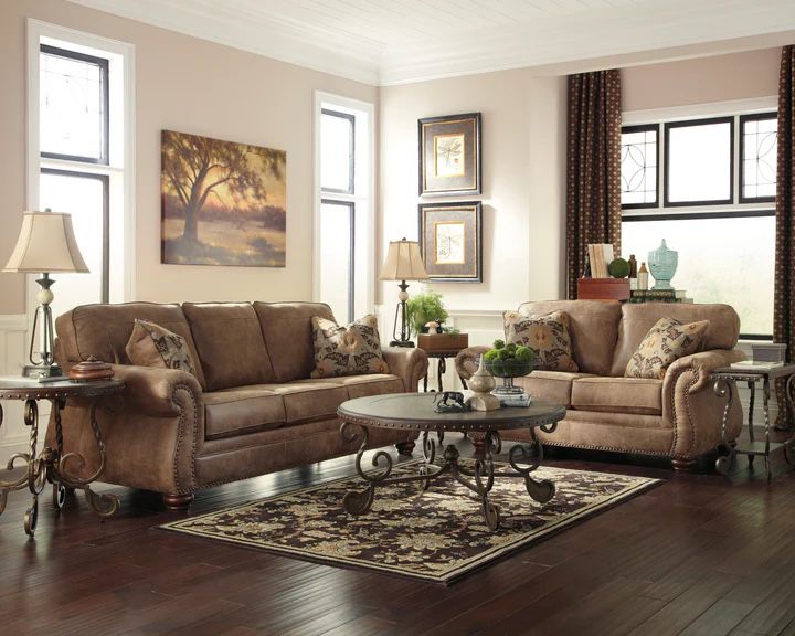 Larkinhurst Earth Living Room Set (Sofa Loveseat Couch Recliner Options 