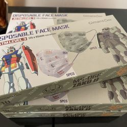Gundam Disposable Face Mask Collectible Anime Japan 7-Eleven 1 LEFT!!