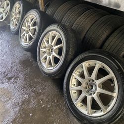 16” Universal Rims And Tires 