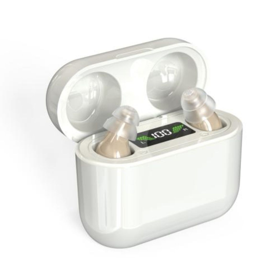 GM-912 Digital Hearing Aid Sound Amplifier With Digital Display Charging Compartment(Skin Color)