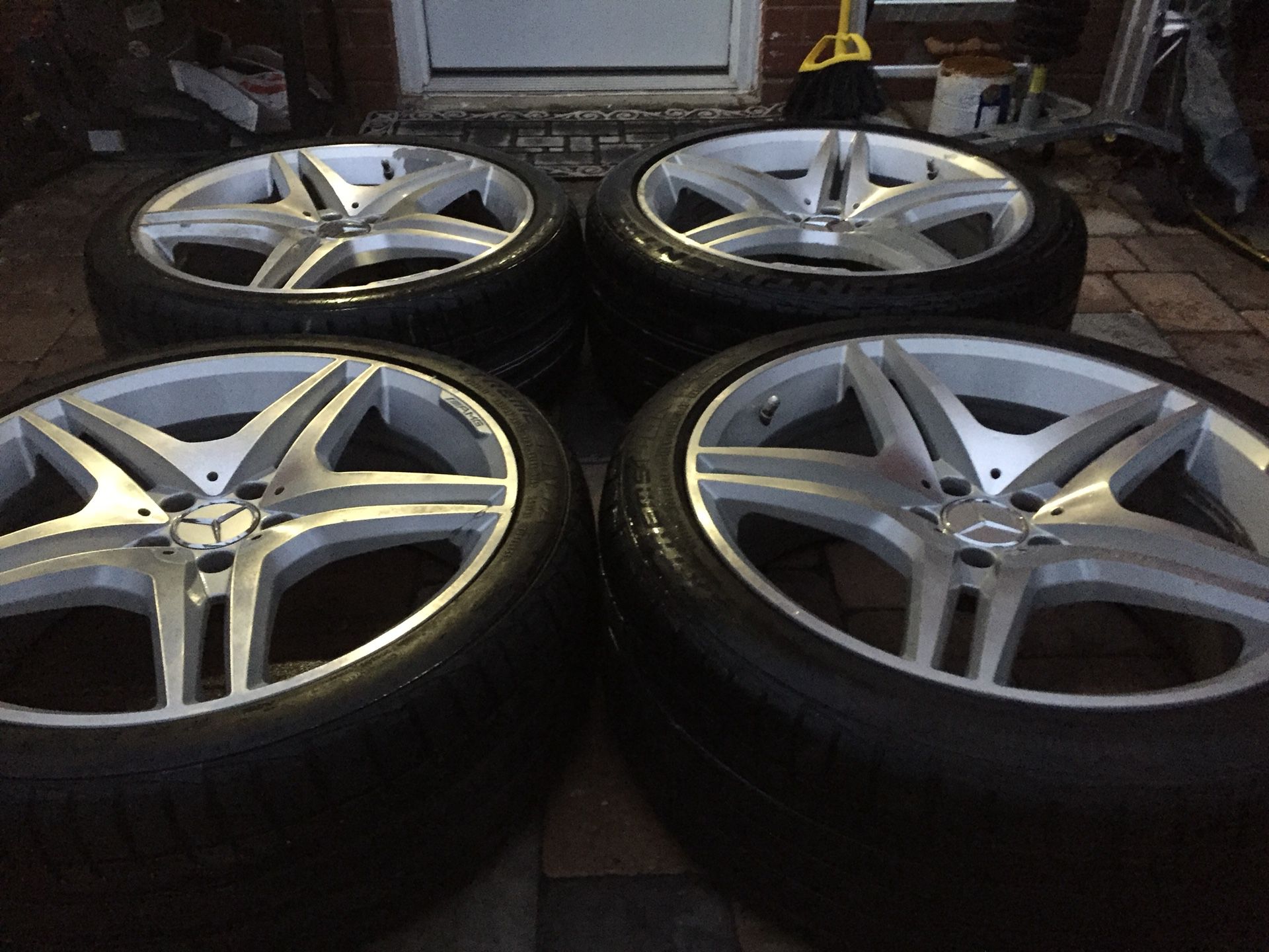 mercedes benz AMG staggered rims size 20 5x112 wheels oem