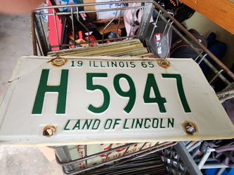 1965 license plate