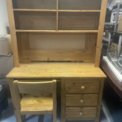 Desk with Hutch and Chair