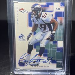 Ray Crockett autograph card