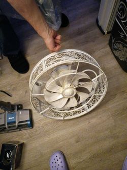 Rustic light/ fan
