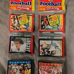 TWO 1985 FOOTBALL RAK PAKS!!
