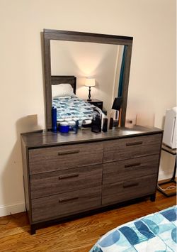 Dresser with mirror