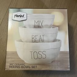 Ceramic Mixing Bowl Set 3pc