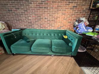 Green Velvet Couch