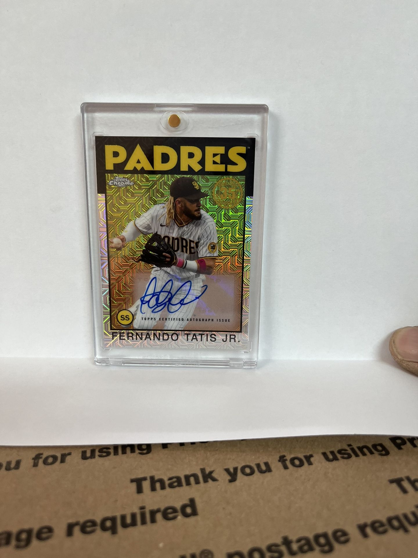 2021 Topps Chrome Silver Pack Series 1 Fernando Tatis Mojo Auto /99