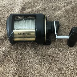 Shimano tld30 two speed reel xlnt condition
