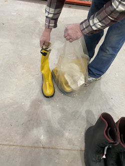 Brand new yellow rubber slip on boots 🥾 for anyone or anything