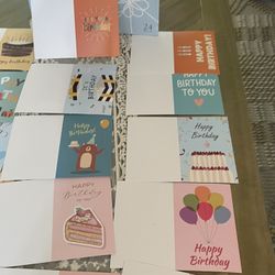 Set If 24 Birthday Greeting Cards Comes In Box New 