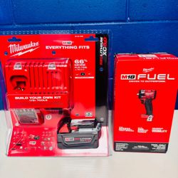 🔥 Milwaukee M18 3/8 Impact Wrench + M18 5.0 Battery + M18 & M12 Charger Kit