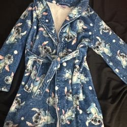 Kids Stitch Robe Size M(8)
