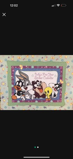 Looney Tunes Baby Calendar with Stickers Set Calendar