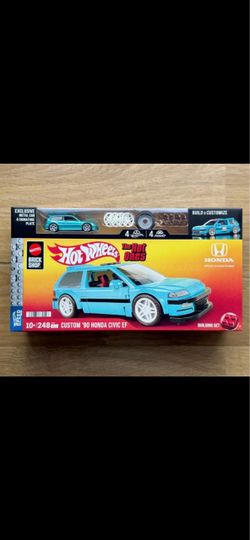 Hot Wheels Mattel Brick Shop Custom '90 Honda Civic EF Building Set
