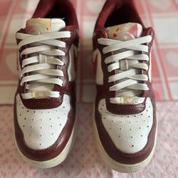 Used Nike Air Force 1 Low Dark Red/Red/White - CV8482-600 Love For All Women’s'