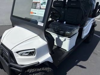 2026 BINTELLI NEXUS GEN 2 6-SEATER LIFTED STREET LEGAL LSV GOLF CART IN WHITE W/HIGH BACK ALL BLACK SEATS