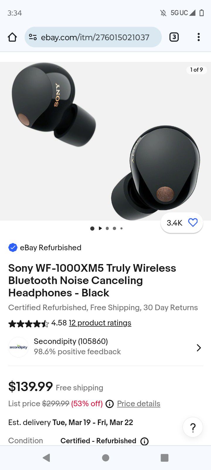Sony Earbuds 