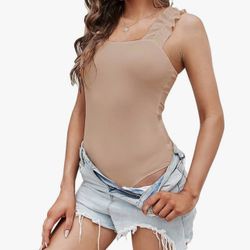 New(Medium)Womens Sleeveless Bodysuit Tank Bodysuit Sexy Bodysuit Jumpsuit
