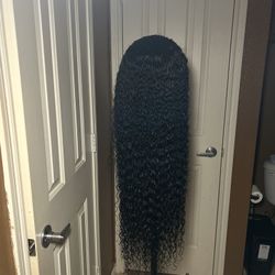 13x4 Transparent Lace Burmese Curl Wig 