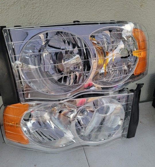 02-05 Dodge Ram Headlights Luces Micas Calaveras Faros Faroles Focos
