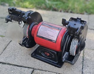 Bauer 6” Bench Grinder with LED Lights 3450 RPM 120V Tested Works