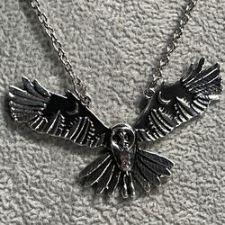 Winged Owl Necklace 