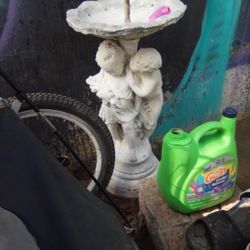 Water Fountain With Boy And Girl Angels