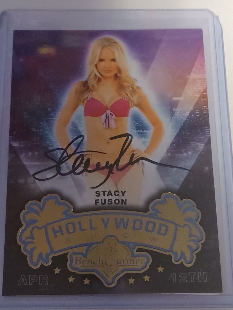 Stacey Fusion Benchwarmers Hollywood Show Autograph Signed Out Of Pack Card