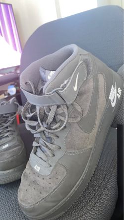 Grey hightop Air Force 1