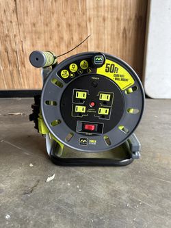 50 Ft Cord Reel + Wall Mount