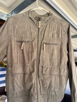 Women's Large Retro Army Green jacket. $7