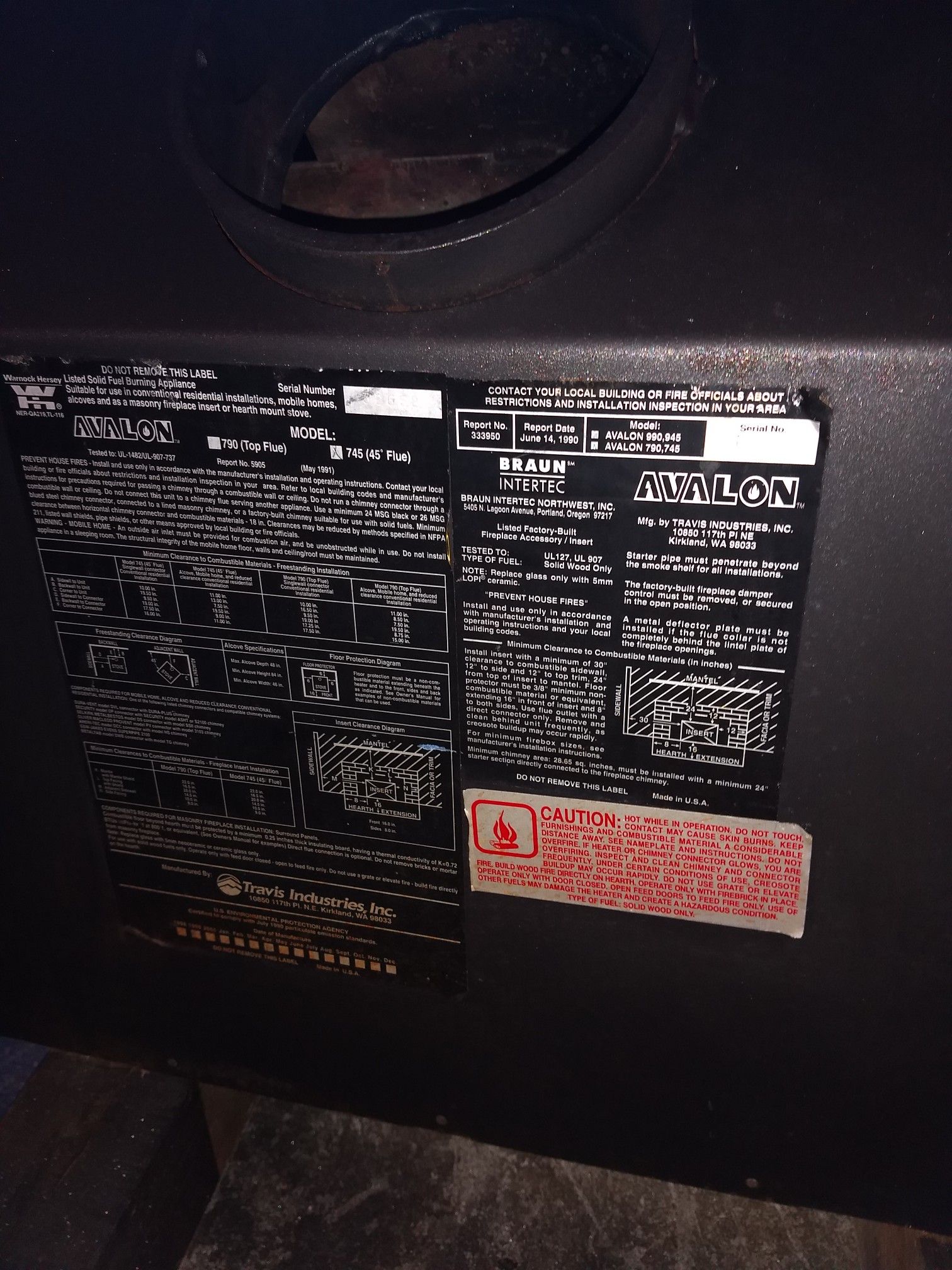 Avalon Pendleton Wood stove (745-790) for Sale in Edgewood, WA - OfferUp
