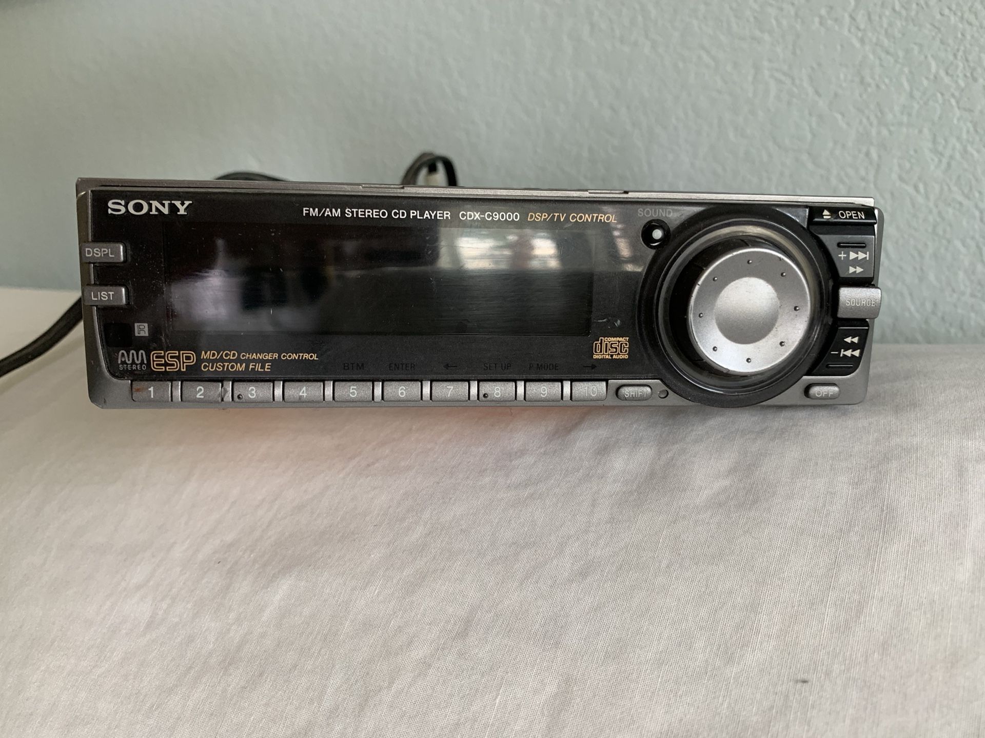 SONY CDX-C9000 CD player /Radio Car Stereo- rare, High End. for
