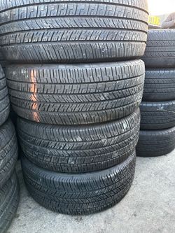 Vendo un set de llantas usadas 245/55r18 Goodyear en buenas condiciones