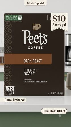 Peet's Coffee French Roast K-Cup Pods 22ct