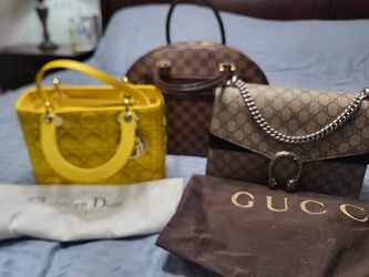 Authentic Large Gucci Dionysus, Lv Nolita And Christian Dior for