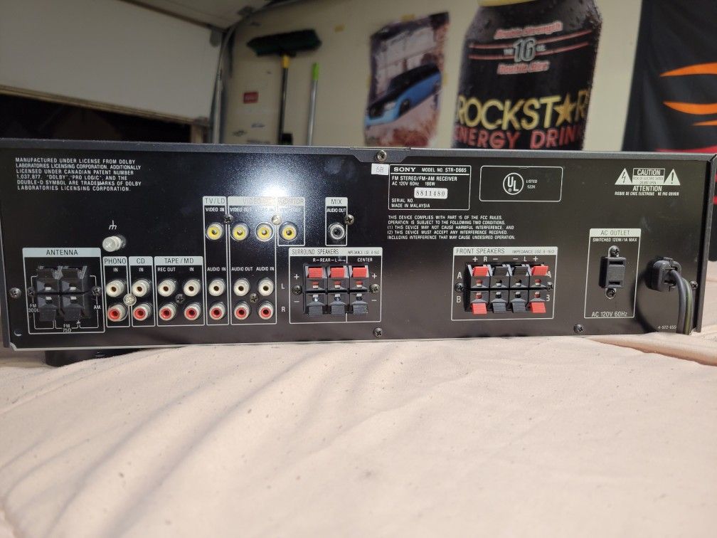 Sony Receiver And Speakers 