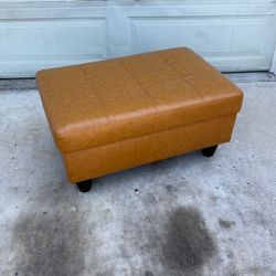 Leather Ottoman
