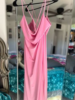 Pink maxi dress