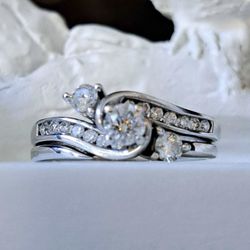 $3,300 At Kay One Carat Natural Diamond Engagement Ring Set