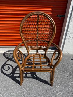 Rattan Bamboo Dining Chairs