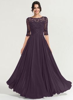 Plum Formal Mother-of-the-Bride Dress
