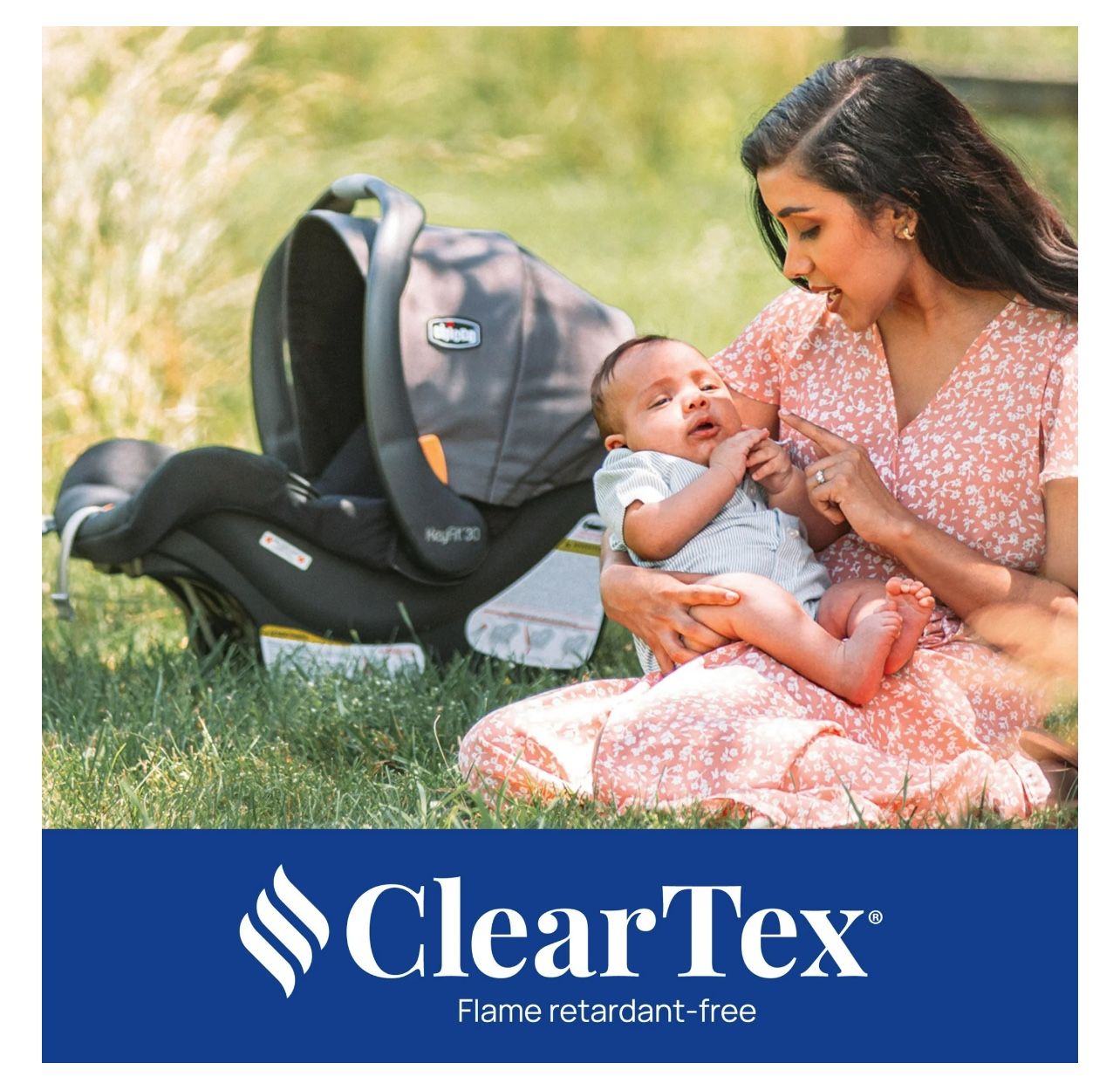 Chicco KeyFit 30 ClearTex 30 lbs Infant Car Seat Pewter (Grey)