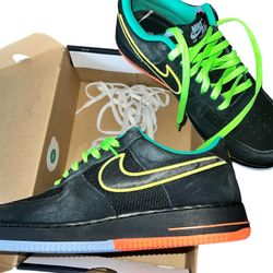 DM9051-001 Nike Air Force 1 Low Peace and Unity Black Size 11.5  w/box 